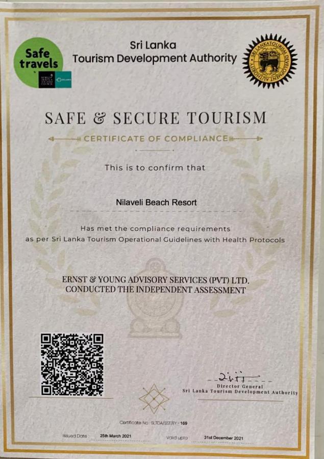 Nilaveli Beach Resort - Level 1 Certified Exteriör bild